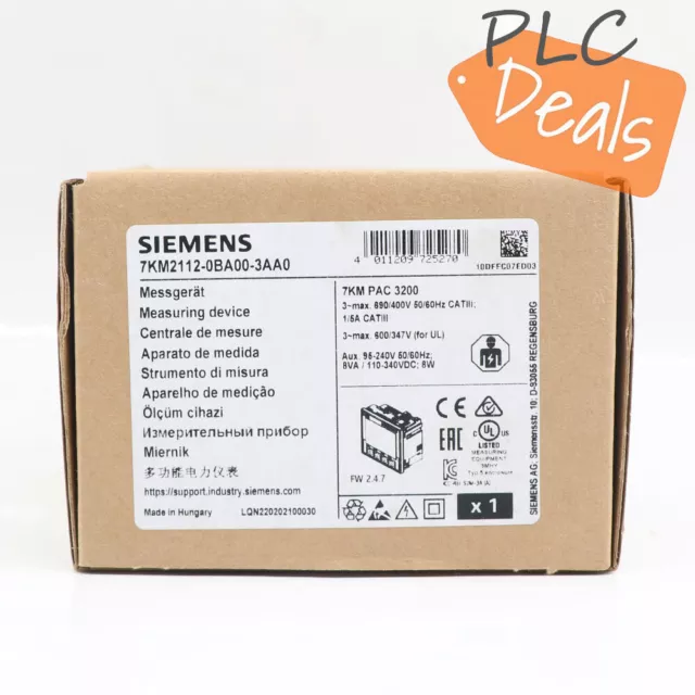 1PC New in Box SIEMENS SENTRON PAC3200 7KM2112-0BA00-3AA0 Fast Shipping