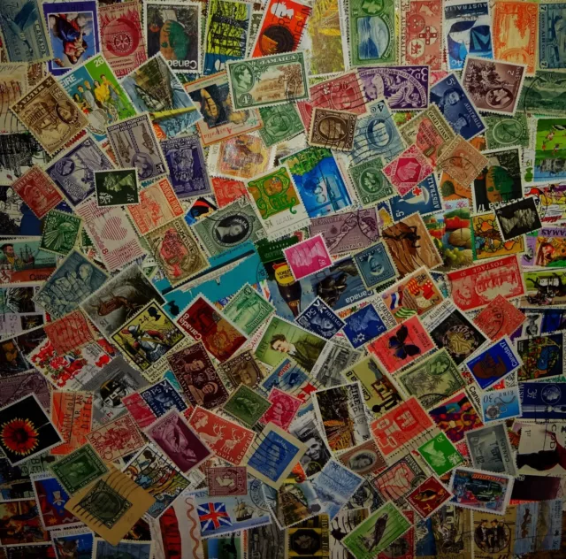 Giant British Commonwealth Postage Stamp Mix Lot #C for your World Collection