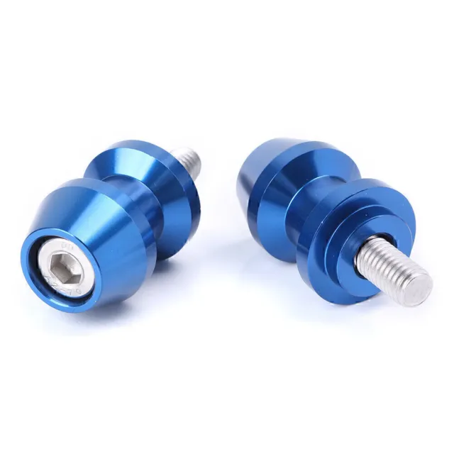 8mm Motorcycle Swingarm Spools Sliders Pair For Yamaha R1 R6 Fz1 FZ6 FZ8 FZS600