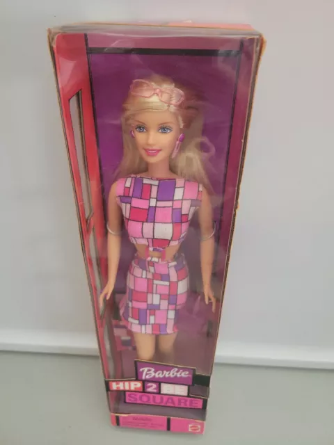 RARE 2000 Mattel Hip 2 Be Square Blonde Barbie Doll In Original Box NRFB