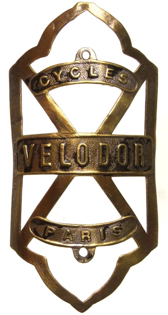 Plaque Bicyclette / Vélo / Objets Collection Velo D'or