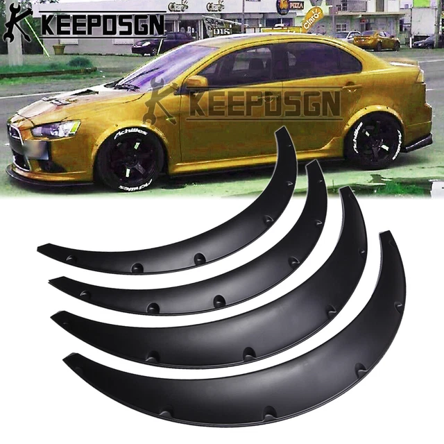 FOR MITSUBISHI LANCER EVO JDM Fender Flares Extra Wide Flexible Arches