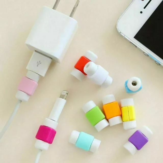 10 Pcs Protective Charging Charger Cable Protector Cord Saver for Apple products