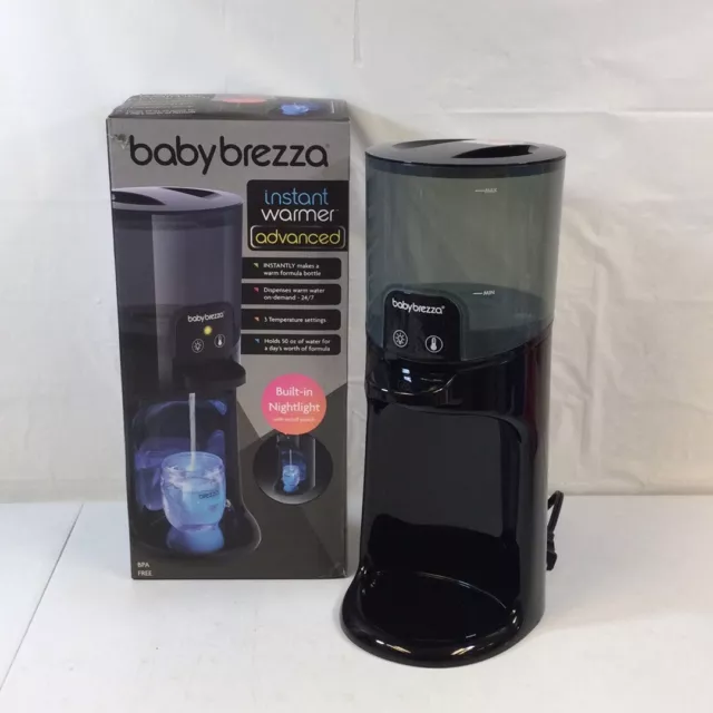 Baby Brezza Black Built In Nightlight Advanced Instant Baby Bottle Warmer Used