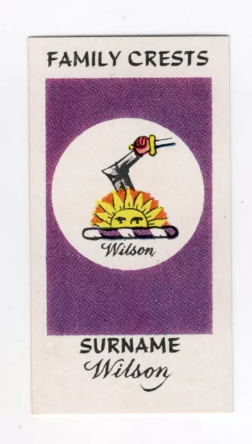 Ancestry Sweetule Family Crests Surname Card. ‘WILSON'