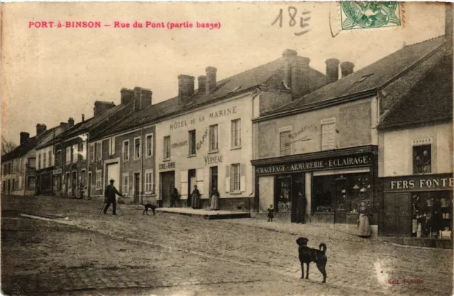 CPA PORT-a-BINSON Rue du Pont (864617)