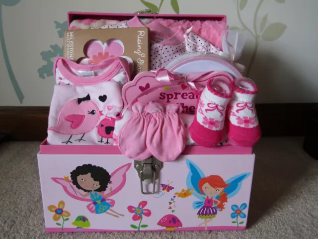 Baby Gift Set Fairy Gift Box Pink Girls Baby Shower Cutie Pie New