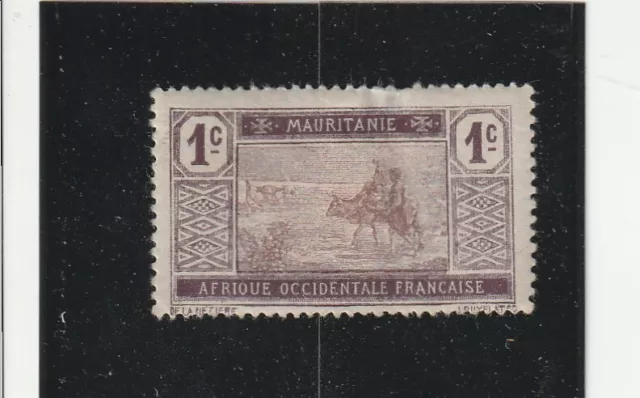 L5221 MAURITANIE timbre Y&T N° 17 de 1913-19 "  " Neuf  MH