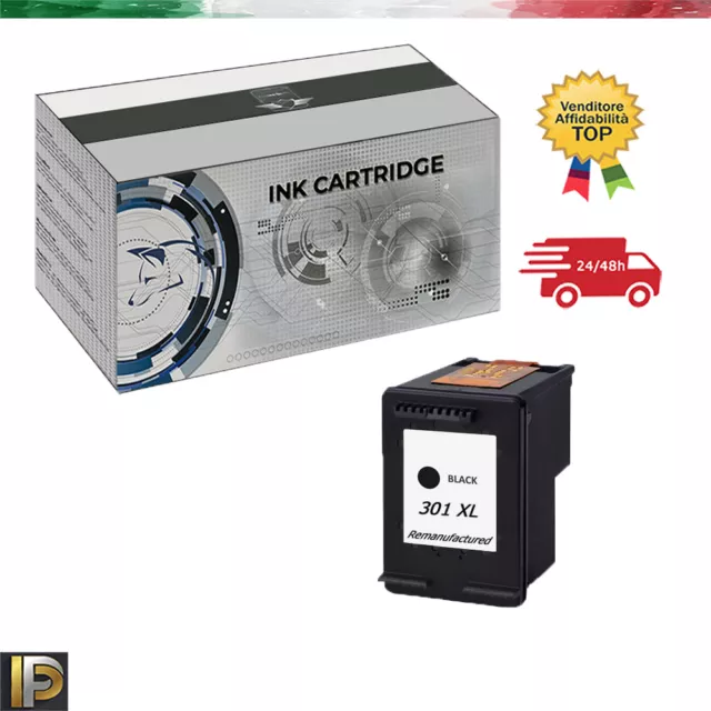 Cartuccia 301XL NERO compatibile per HP DESKJET 1050, 2050, 3050, 3000,1000