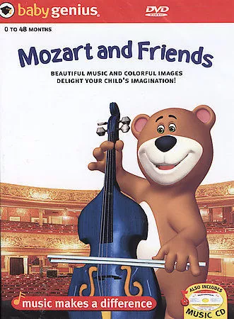 Baby Genius - Mozart and Friends (DVD, 2004) W/ Bonus Music CD