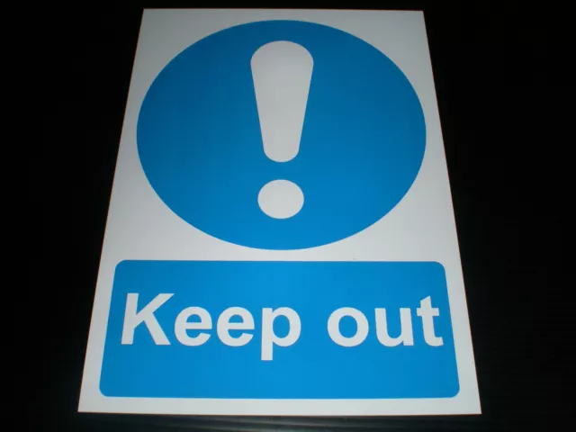 Keep Out Plastic Sign Or Sticker Choice Of Sizes Private Security Safety Door