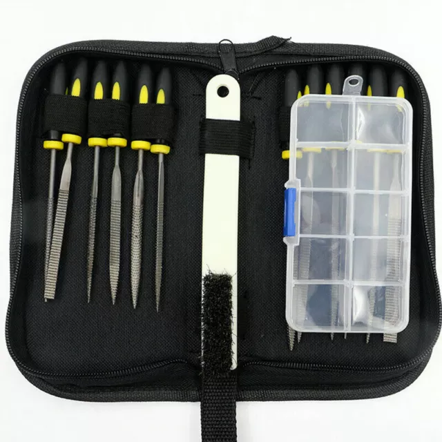 15Pcs Needle File Set Precision Jewellers Craft Watchmaker Mini Small Tool