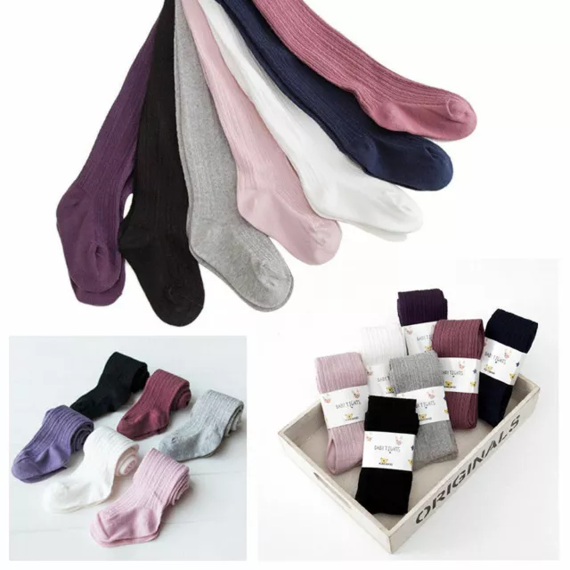 Toddler Infant Kids Baby Girls Cotton Warm Pantyhose Socks Stockings Tights 0-8Y 2