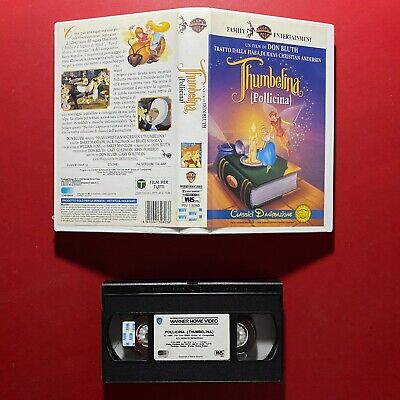 POLLICINA (VHS, 1994) Warner Brothers Don Bluth Hans Christian Andersen ...