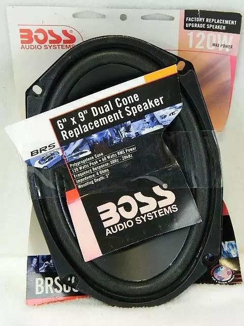 The Boss BRS69 is a superior dual cone replacement car speaker that gives you hi