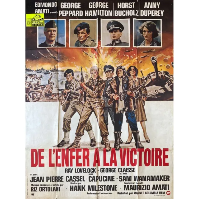 DE L'ENFER A LA VICTOIRE Affiche de film  - 120x160 cm. - 1979 - George Peppard,