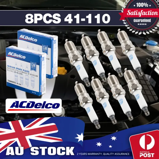 ACDelco Iridium Spark Plugs Holden VT VX VY VZ VE VF SS V8 - LS1 LS2 LS3 L98 L77