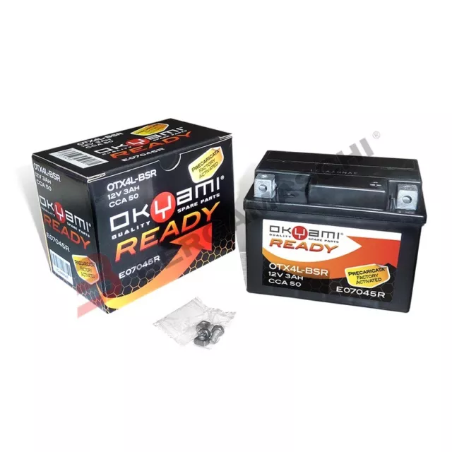 Batteria Ytx4L-Bs 12V 3Ah Per Suzuki Ay50Ayw Katana V-Y 50 1997 > 2000