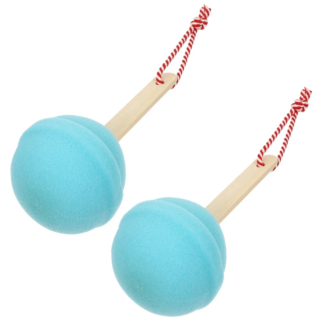 2 pz doccia in spugna da bagno per bambini pulizia Loofah esfoliante naturale
