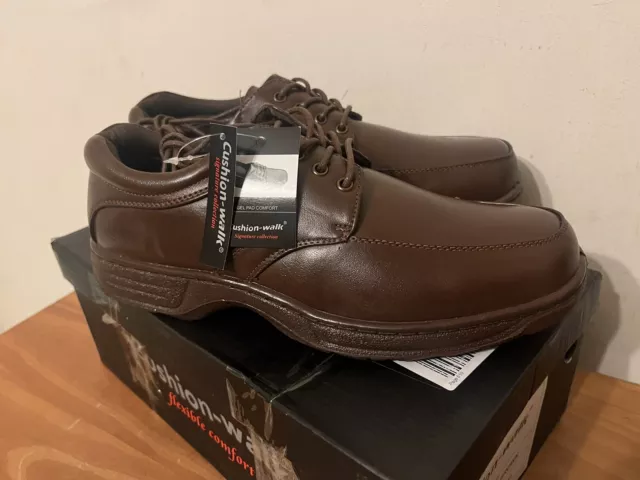 JD WILLIAMS CUSHION Walk Men s brown shoes Size 8 20.00 PicClick UK
