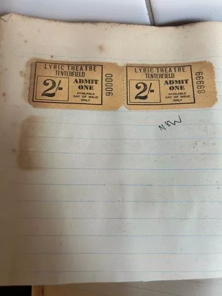 Lyric Theatre Tenterfield NSW 1930s/40s unused theatre tickets - RARE (2)