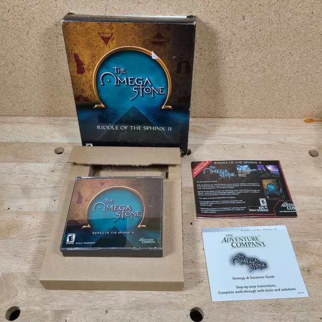 Omega Stone: Riddle of the Sphinx II (PC, 2003) Big Box