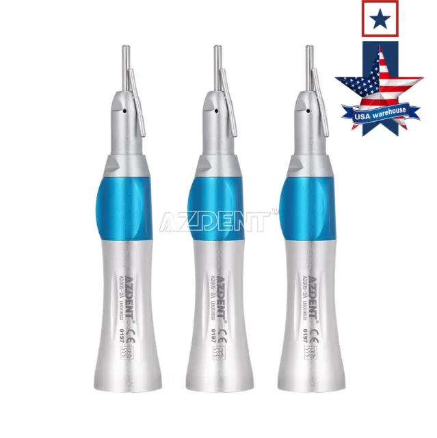 3PC NSk Style Dental Low Speed Surgical Straight Handpiece 1:1 External Pipe