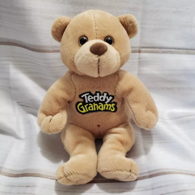 Teddy Grahams Promo Bear 7" Plush Yummy Honey Stuffed Animal Embroidered