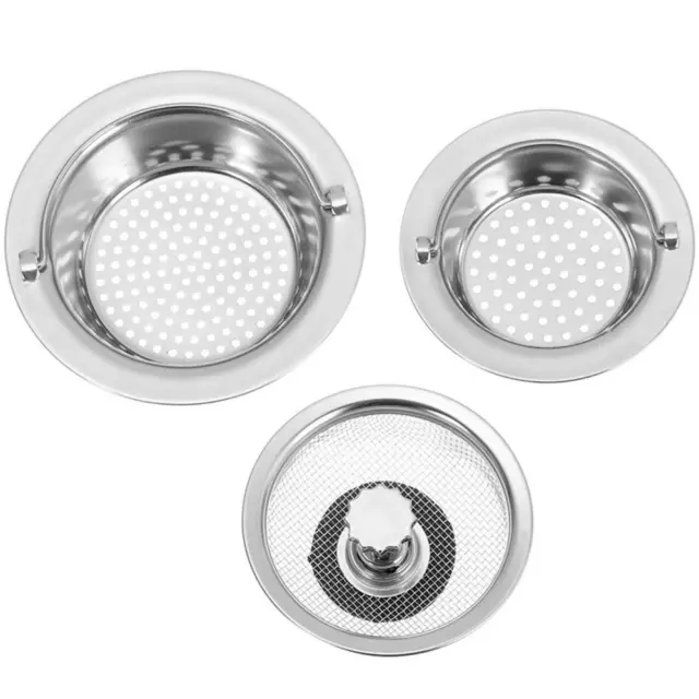 Water Sink Plug Food Hair Stopper Plug Filter Basket Colander Sink Strainer