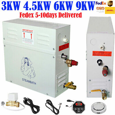 3KW 6KW 9KW Auto drenaje generador de vapor Baño Ducha Sauna Home Spa Con Control