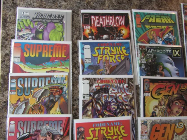 (54) Image comics collection superhero lot "V" Supreme Srtyke Force Gen 13 Wild 2