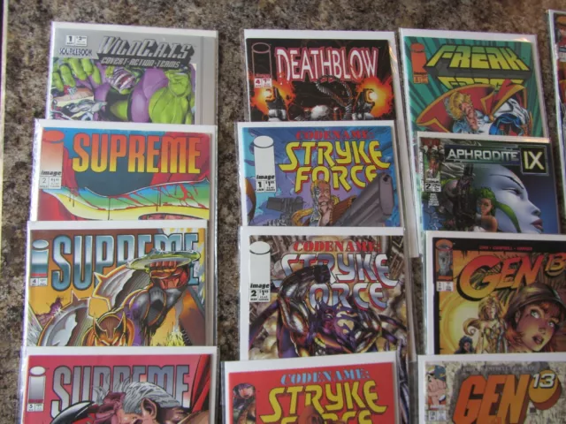 (54) Image comics collection superhero lot "V" Supreme Srtyke Force Gen 13 Wild 2