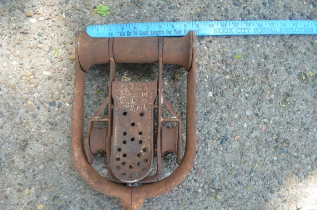Myers Universal Hay Sling Pulley , patent 1903, steampunk, hard to find farm