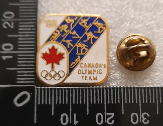 Canada Olympic Team 1988. Metal. Enamel. Lapel Pin Badge.