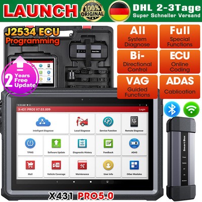 2022 Launch x431 Pro 5 professionale da auto obd2 dispositivo diagnostico Scanner Key Programmazione DHL 