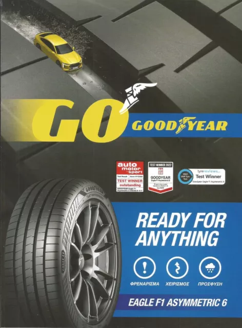 GOODYEAR Eagle F1 Asymmetric 6 Tire - 2023 Print Ad