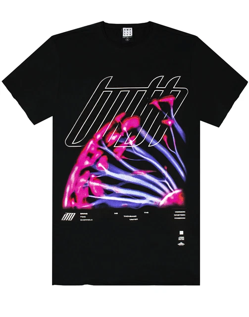 T-shirt Bring Me The Horizon Amplified Amo Album Top da uomo con fascia nera