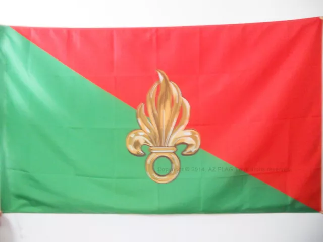 DRAPEAU FRANCE LÉGION ÉTRANGÈRE 90x60cm - DRAPEAU ARMÉE FRANÇAISE 60 x 90 cm Fou