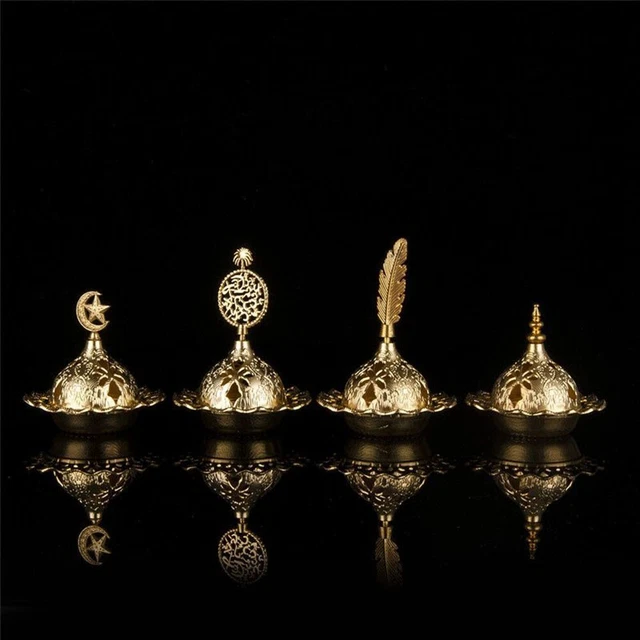 Incienso Vaporizador Calabaza Metal Luna Juramento Musulmán Decoración Ramadán