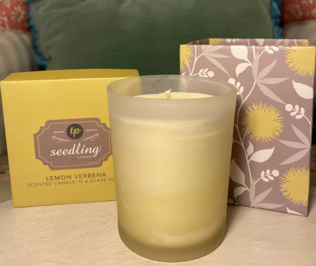 Lemon Verbena Scented 8oz Candle 30 HOUR BURN TIME *Gift Boxed* FREE SHIPPING