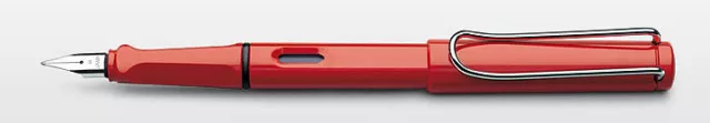 Lamy Safari Shiny Red Fountain Pen - model L16M (Medium) - New
