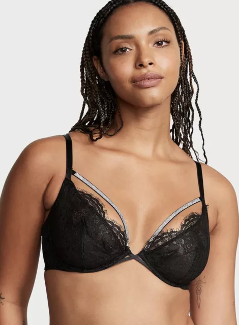 Unlined Embroidered Demi Bra