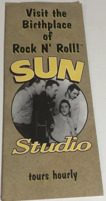 Vintage Sun Studios Elvis Presley Brochure Memphis Tennessee BRO13