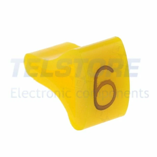 1Confezione  Segna cavi per cavi e fili 3÷6,5mm H 8mm A 8mm L 5mm  .