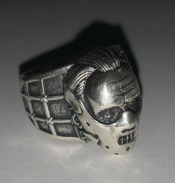 925 Solid Sterling Silver Hannibal Lecter Ring Sz 14