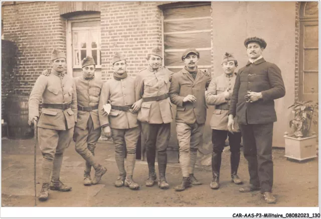 CAR-AASP3-0278 - MILITAIRE - CARTE PHOTO - groupe de militaires