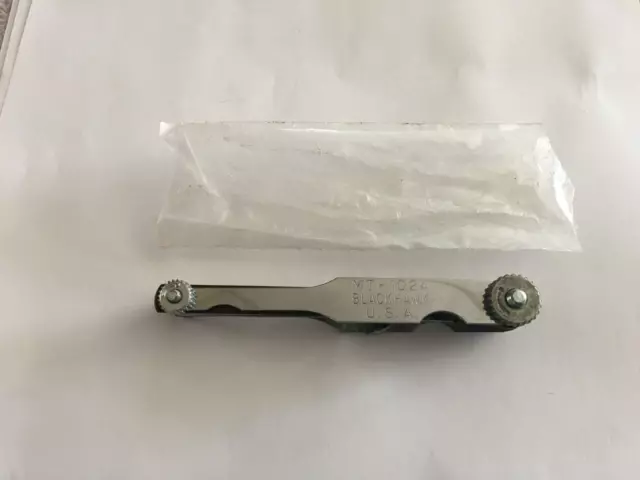 NOS Black Hawk MT-1024 Multi Tool Plug Gap Tool, Tuneup Points Feeler Gauge