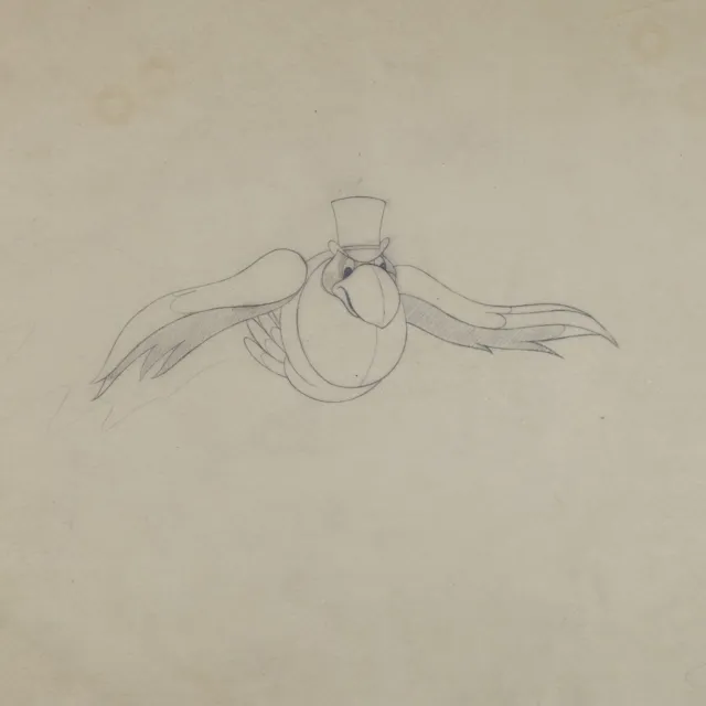 Un dessin original du Roi et l’Oiseau vers 1950 La Bergère et le Ramoneur