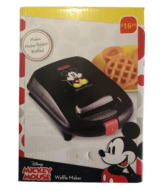 DISNEY MICKEY MOUSE Mini Waffle Maker Non Stick Electric New in Box 14