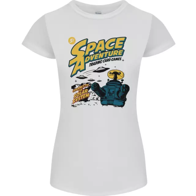 Space Adventure Astronaut Womens Petite Cut T-Shirt